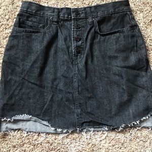 Black denim GAP skirt